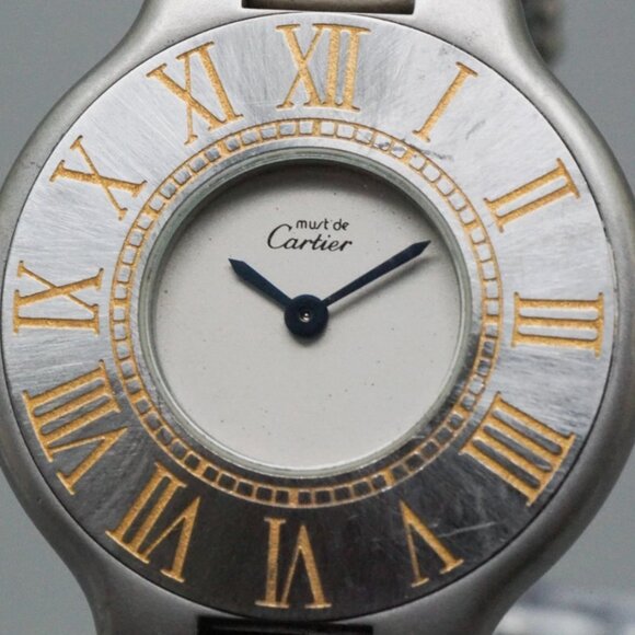 Mint, Box, Cartier Must 21 Two Tone 28mm Quartz Women\'s Watch